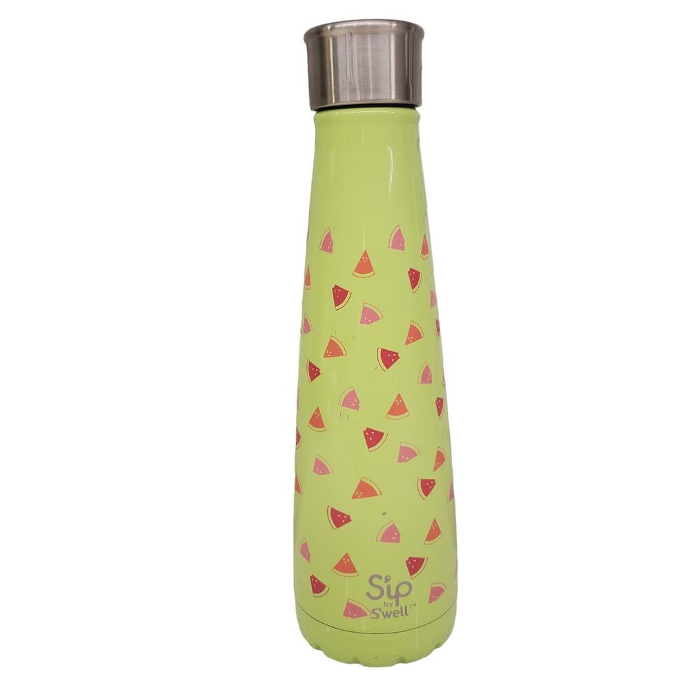 Watermelon Water Bottle Sip by Swell Stainless Steel Water Bottle 15 Ounces